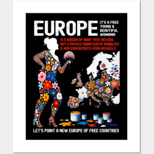 YRFoE - Young Rebellious Flowers of Europe Aparel Posters and Art